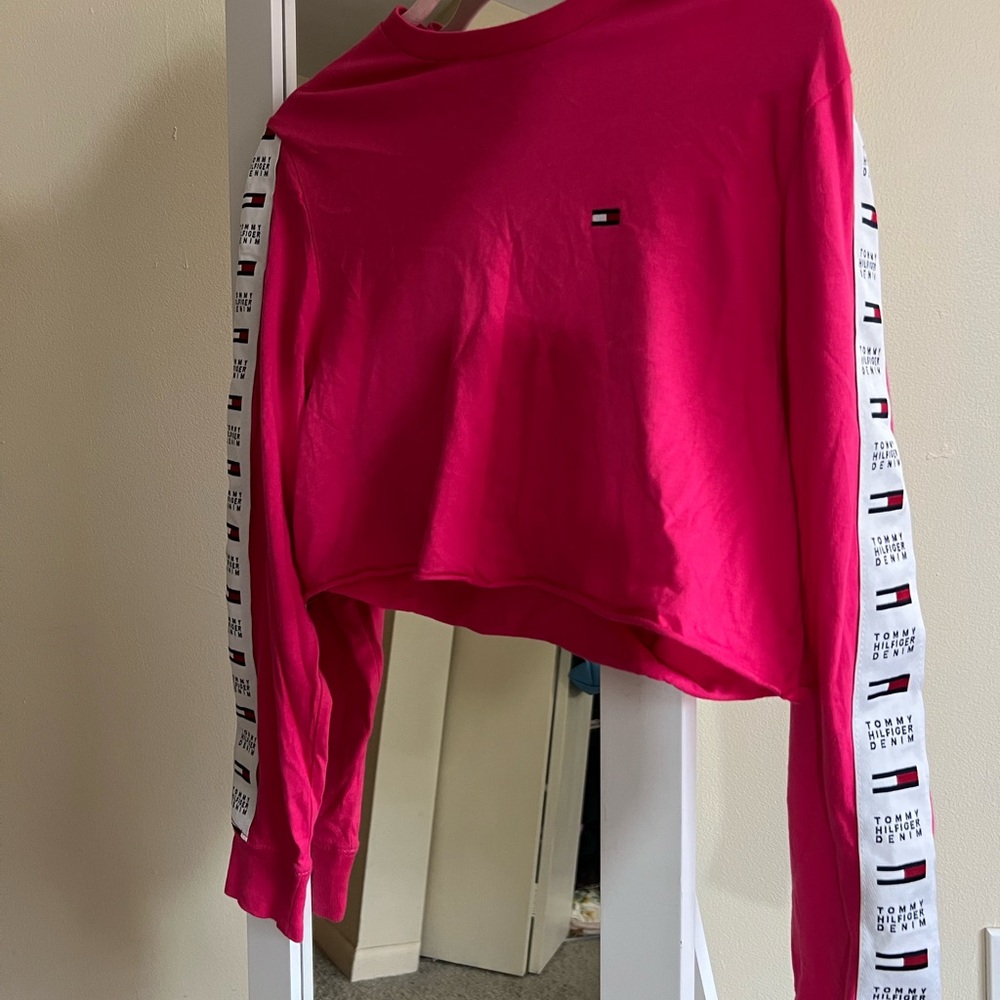 Tommy Hilfiger Women's Pink Long Sleeve Top